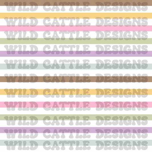 Muted girly mouse stripes seamless