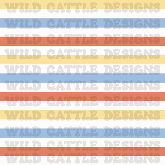 Muted honey bear stripe seamless