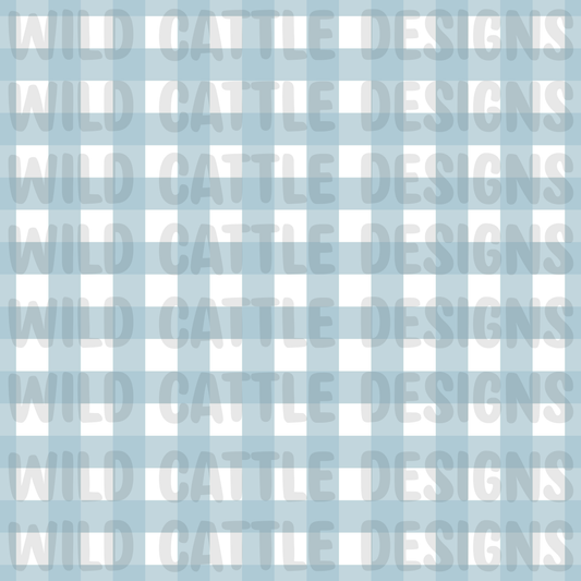 Muted wild ranch blue plaid