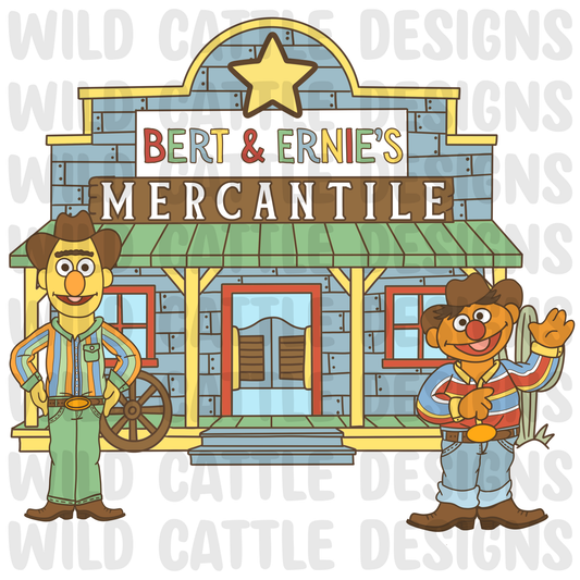 Muted wild ranch mercantile png