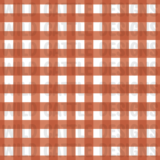 Muted wild ranch red plaid