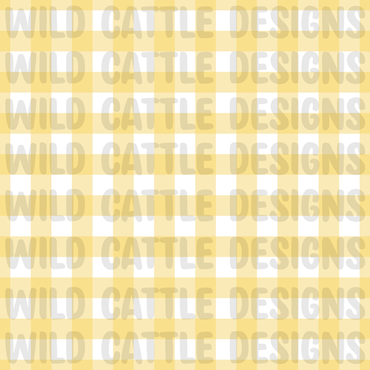 Muted wild ranch yellow plaid
