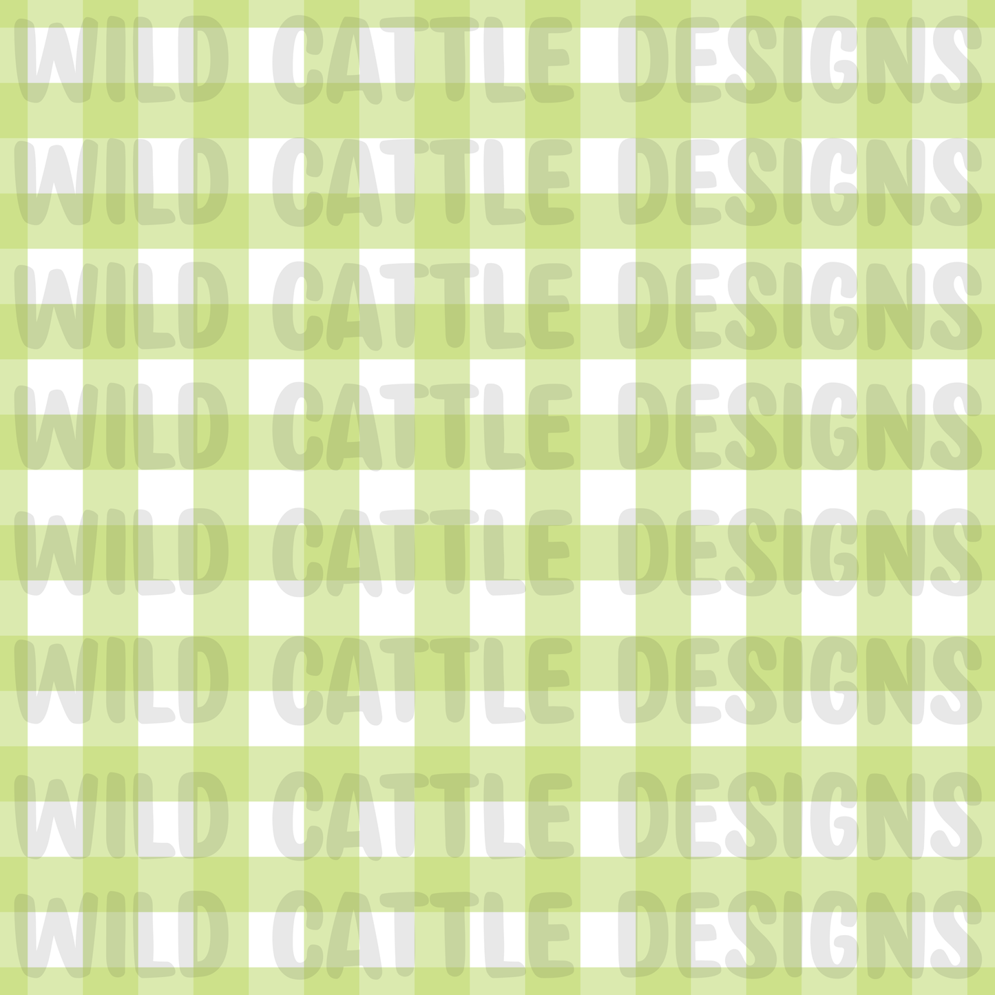 Muted wild west monster green plaid