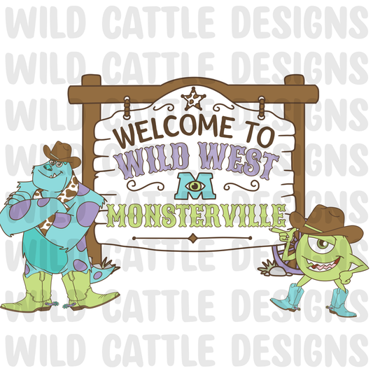 Muted wild west monsters png