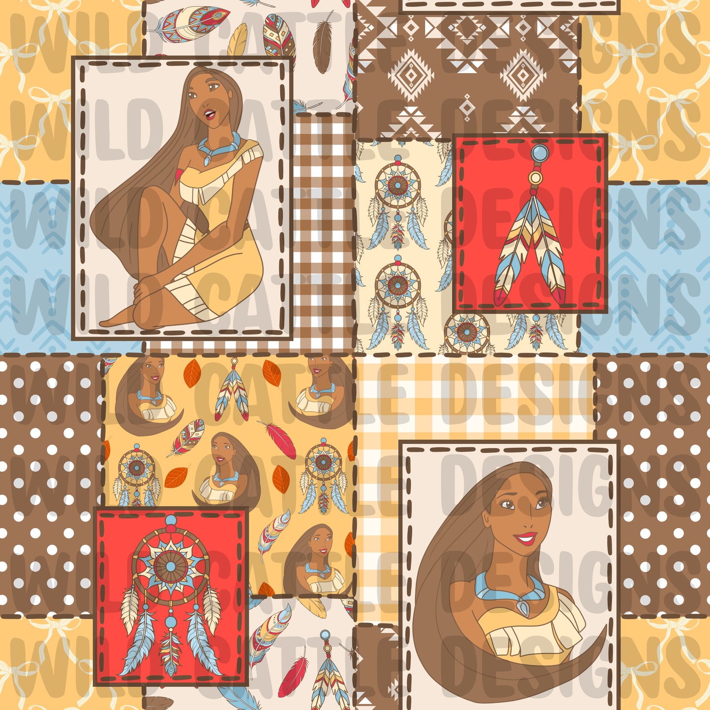 Native princess patchwork
