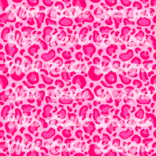 Neon pink cheetah seamless