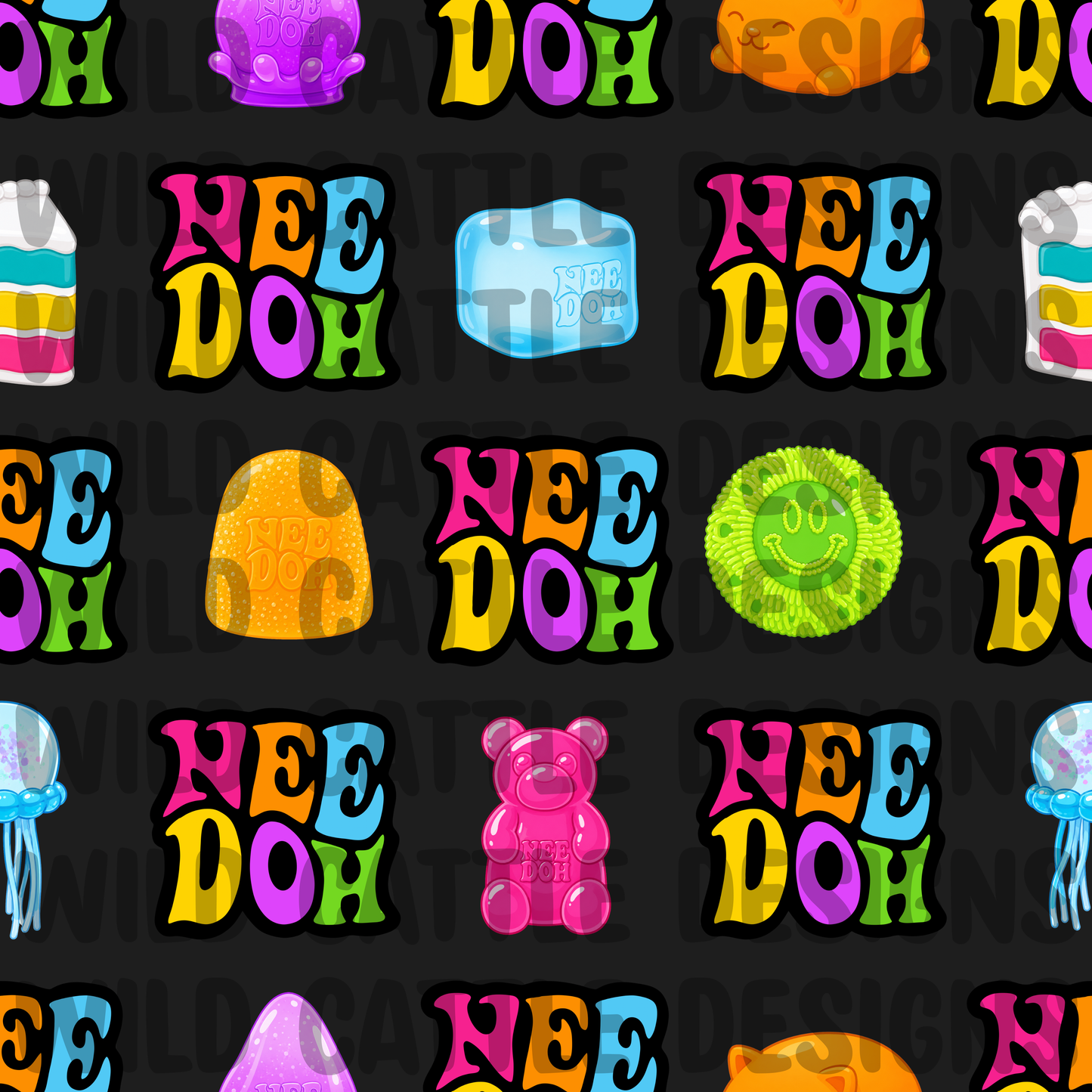 Neon squishies