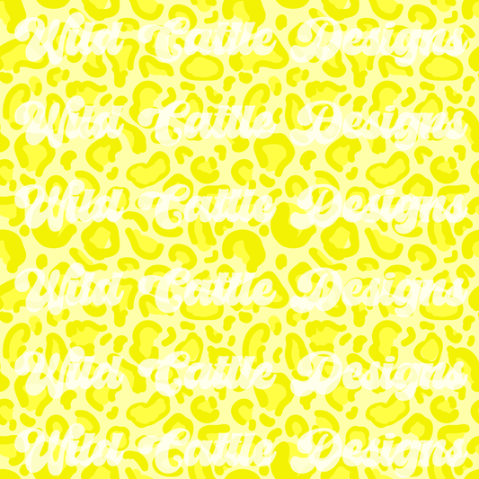 Neon yellow cheetah seamless