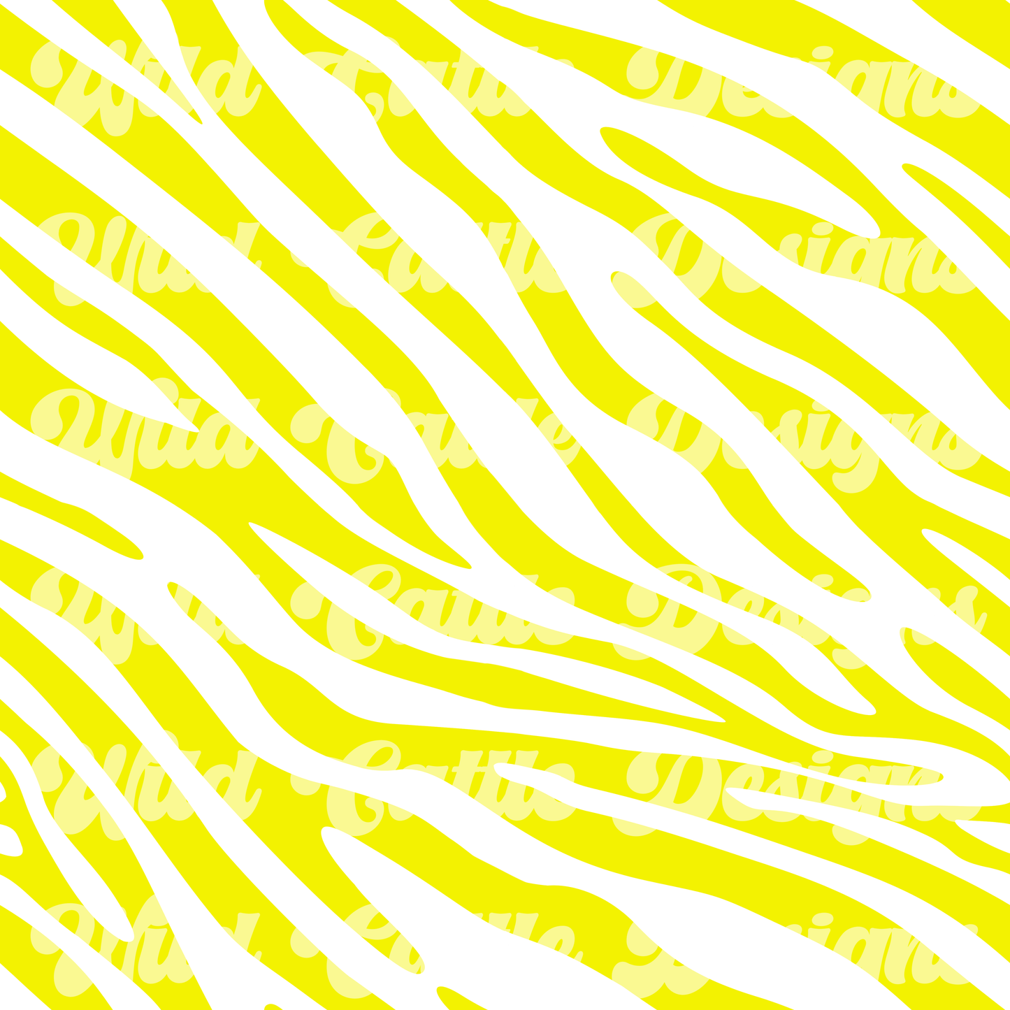 Neon yellow zebra seamless