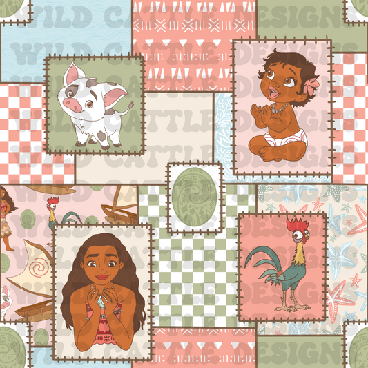 Ocean girl patchwork