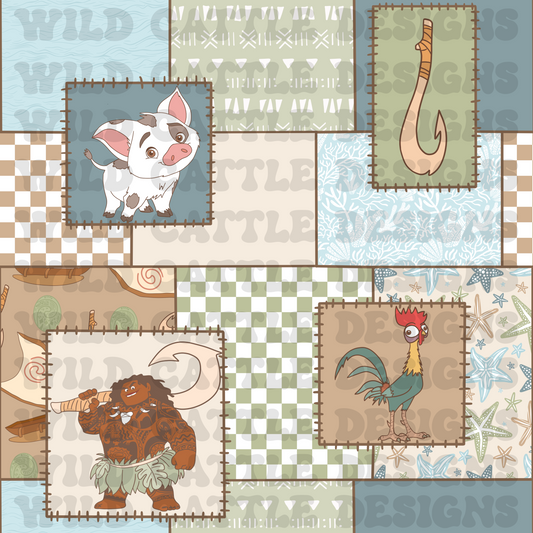 Ocean guy patchwork