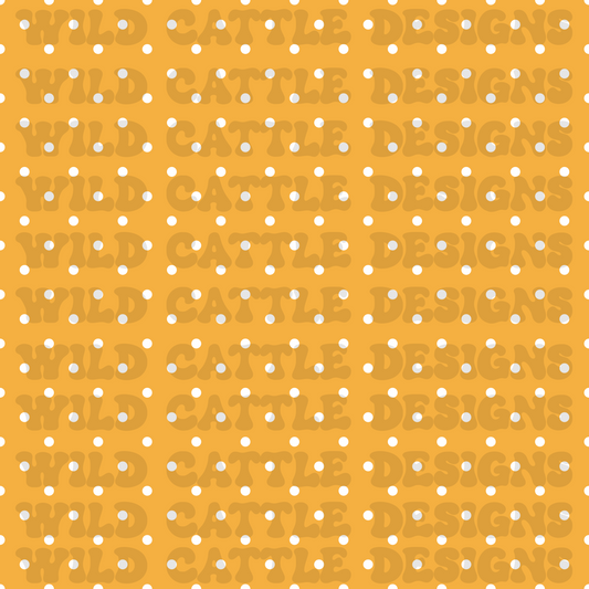 Old as time yellow dots seamless