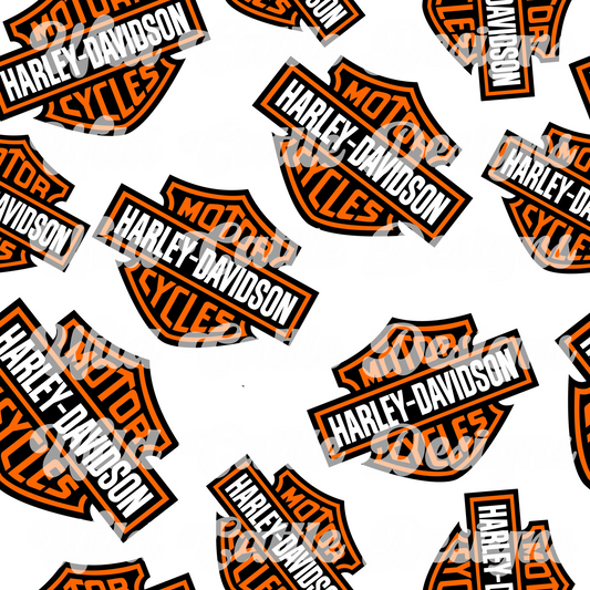 Orange Motorcycle Seamless
