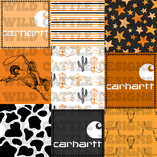 Orange western patchwork