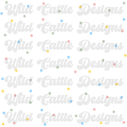 pastel bow beach swiss dot seamless