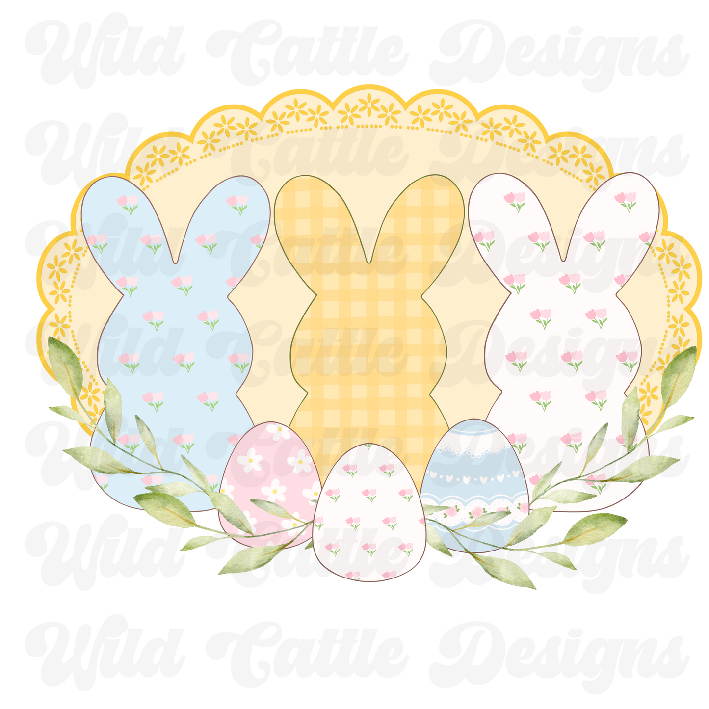 pastel coquette bunnies png