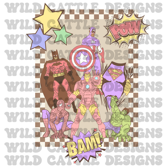 Pastel superhero png