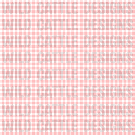 Pink western goose plaid