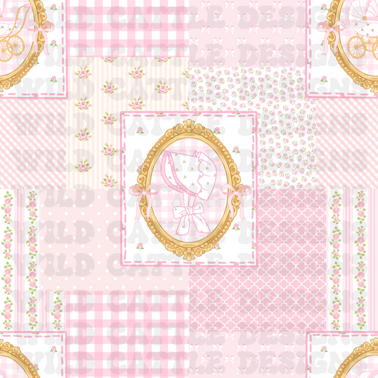 Pink heirloom patchwork