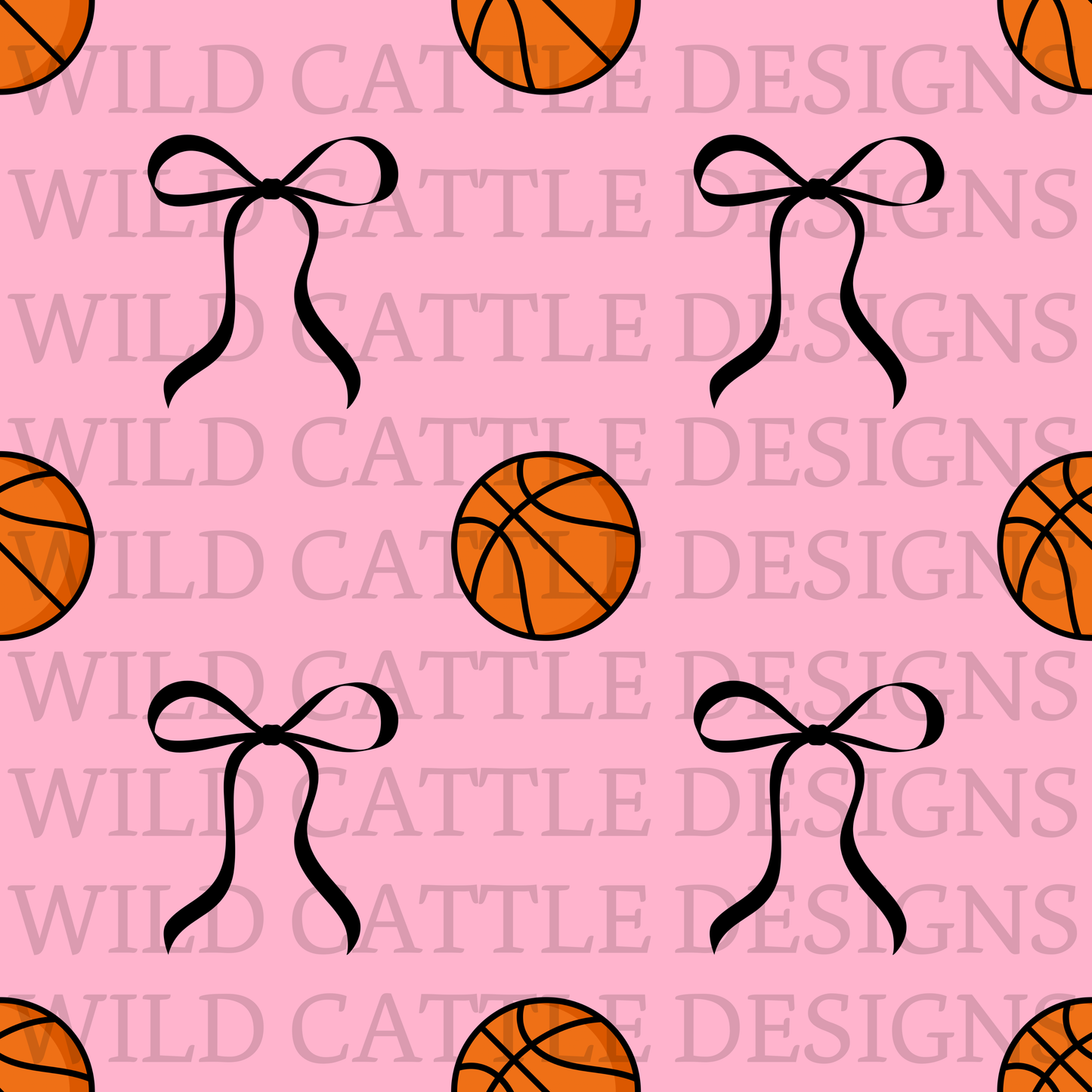 Pink basketball heart
