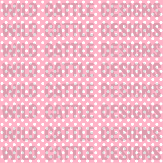 Pink birthday mouse dots