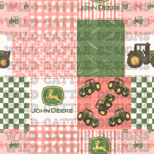 Pink deer patchwork