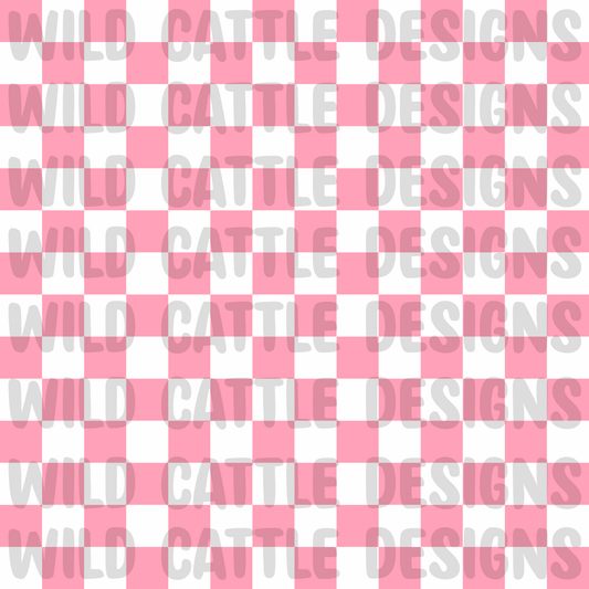 Pink fishing checkers