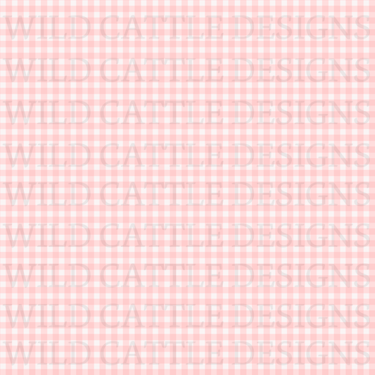 Pink love you forever plaid