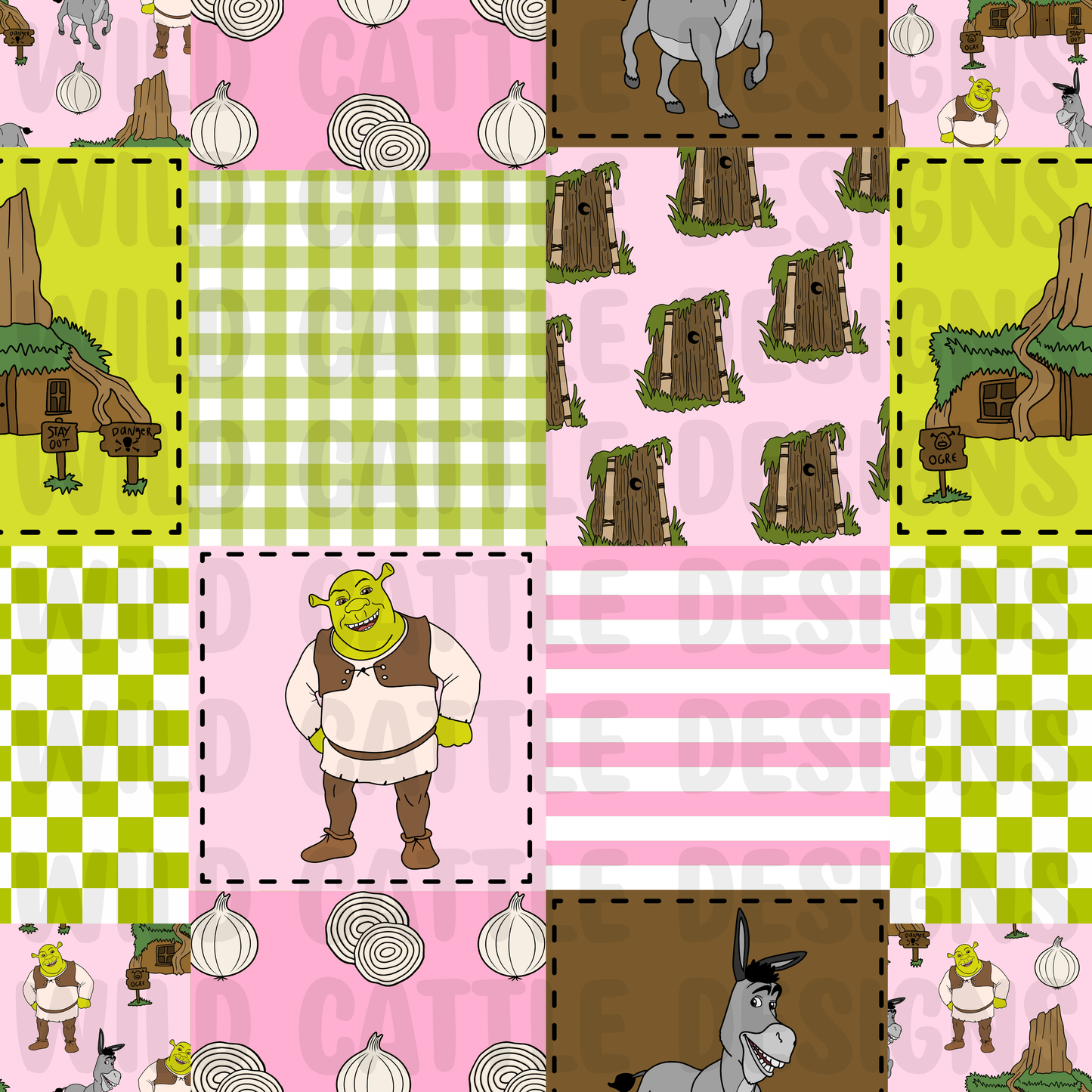 Pink Ogre patchwork