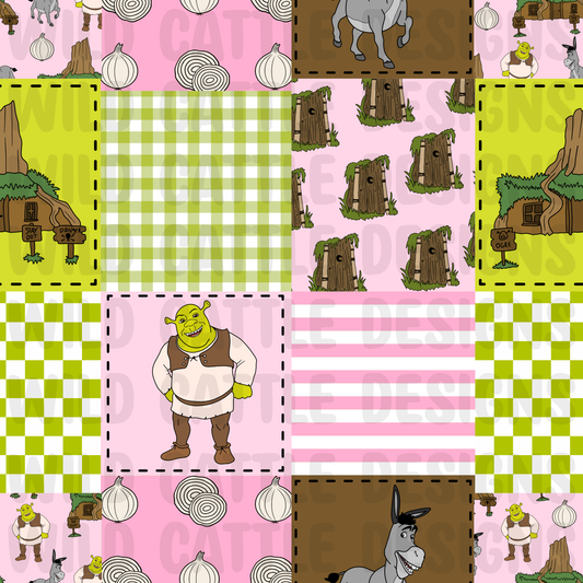 Pink Ogre patchwork