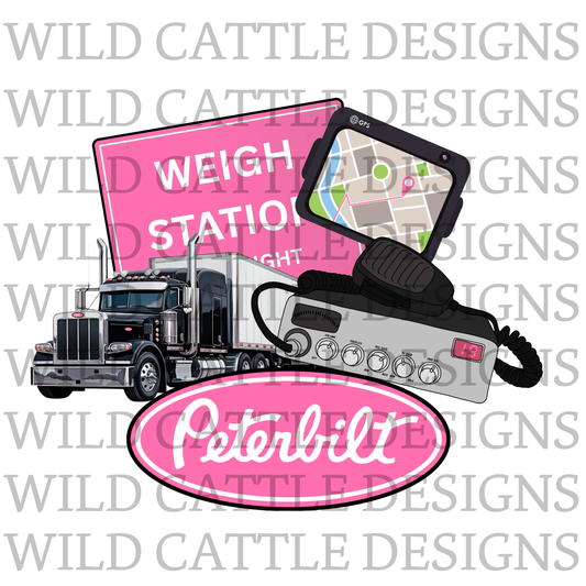 Pink trucker png