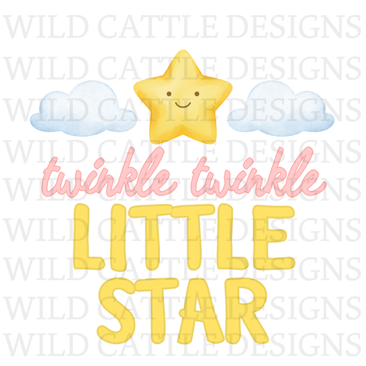 Pink twinkle star png