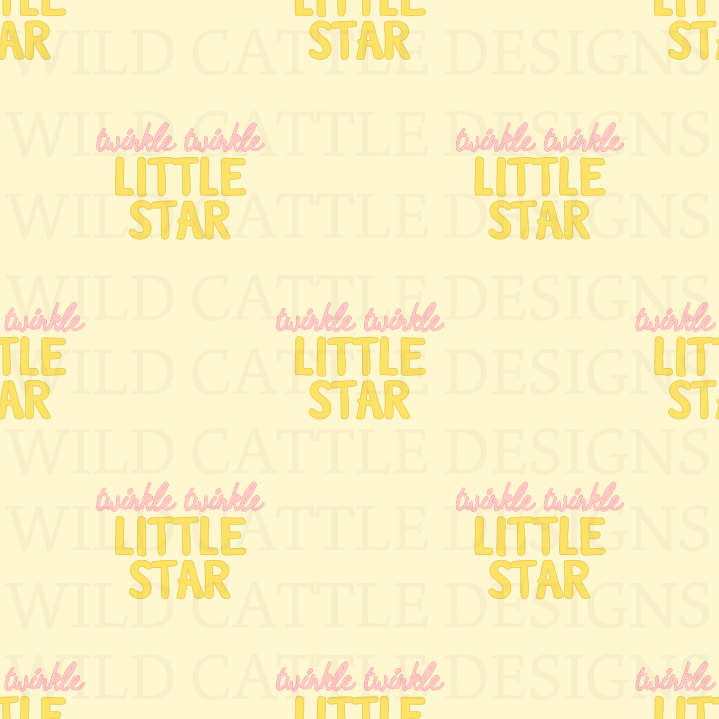 Pink twinkle star seamless