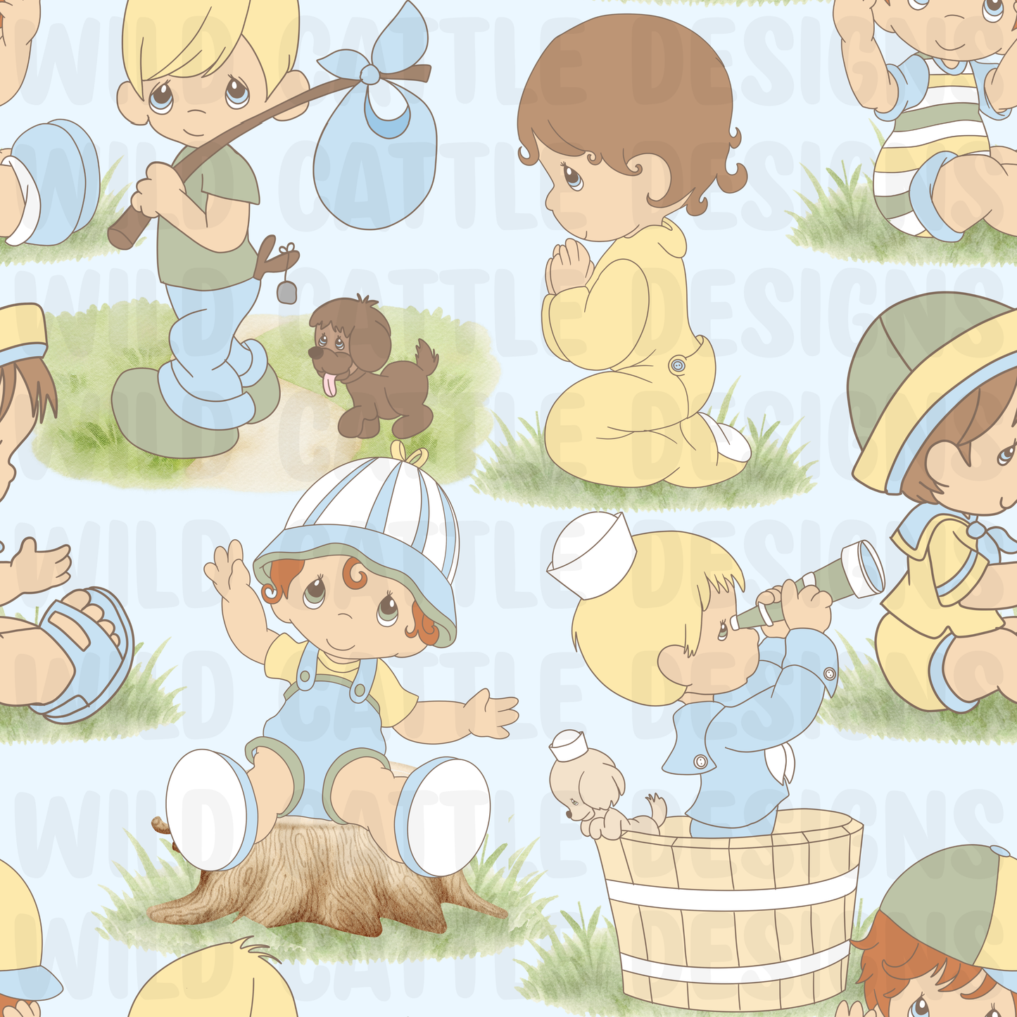 Precious boys seamless