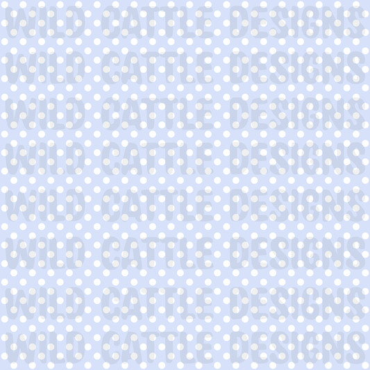 Preppy coquette blue dots