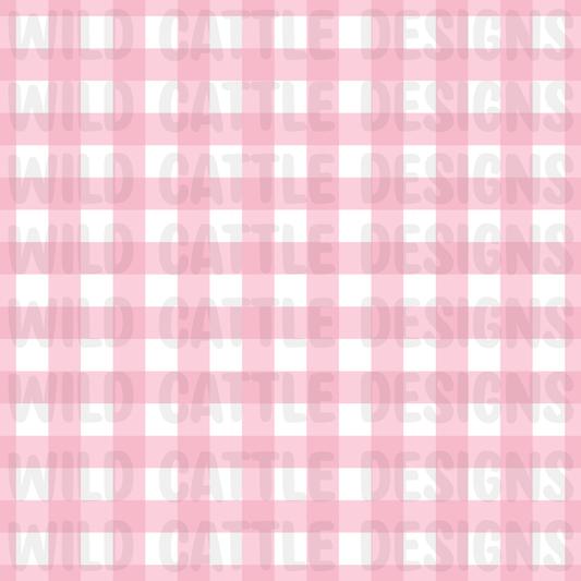 Preppy coquette pink plaid