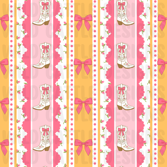 Preppy cowgirl stripes seamless