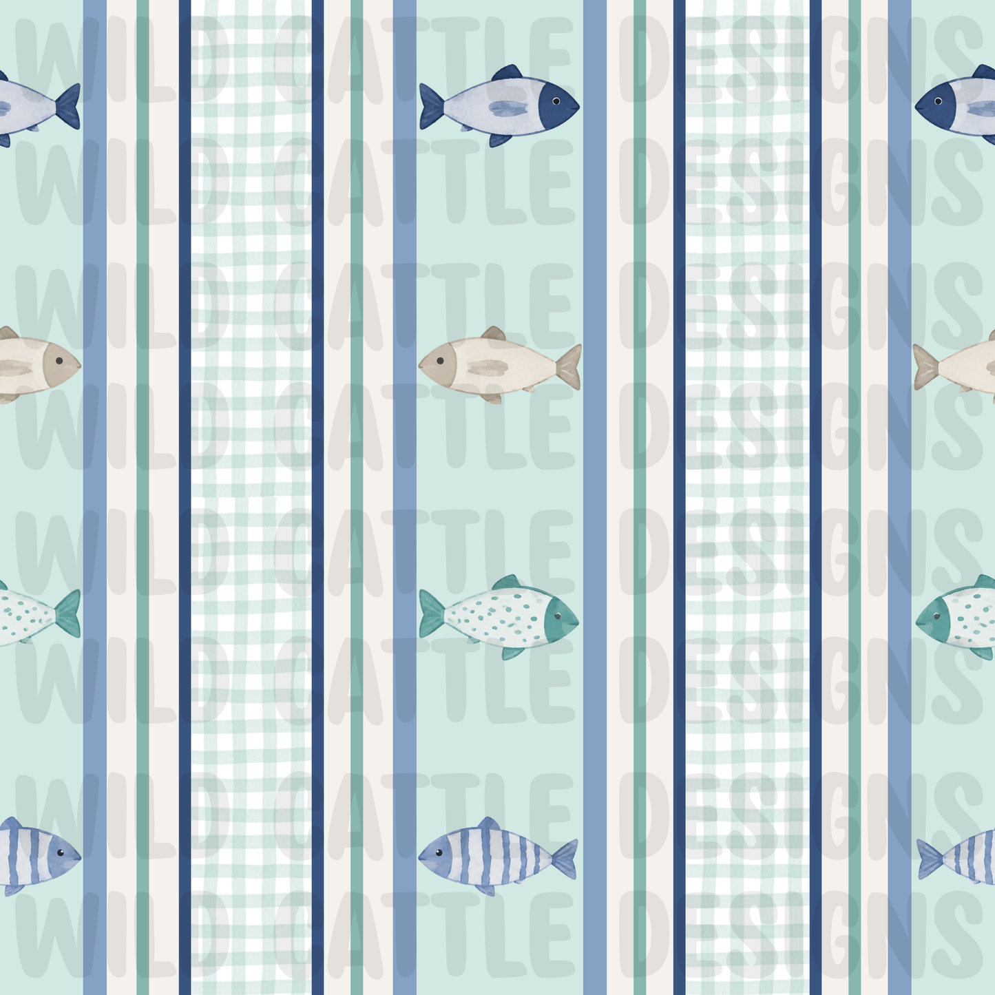 Preppy fish seamless