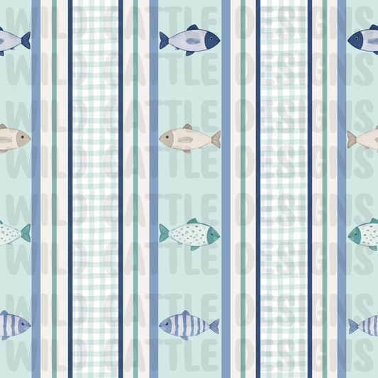 Preppy fish seamless