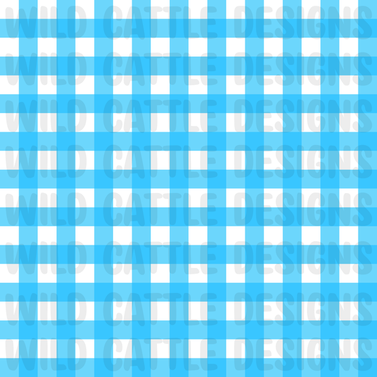 Preppy fruit blue plaid