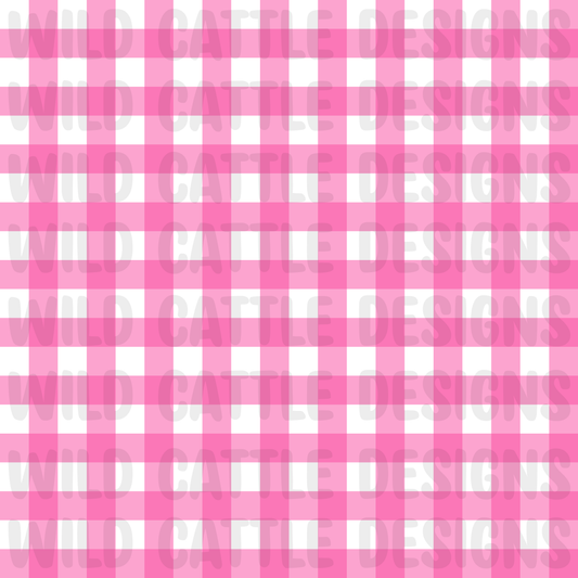 Preppy fruit pink plaid