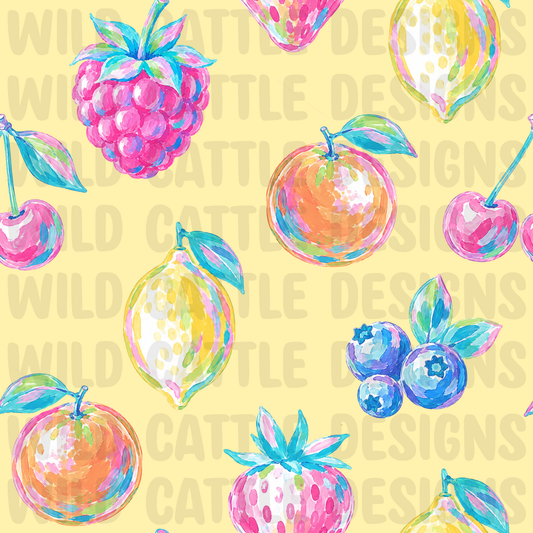Preppy fruits seamless