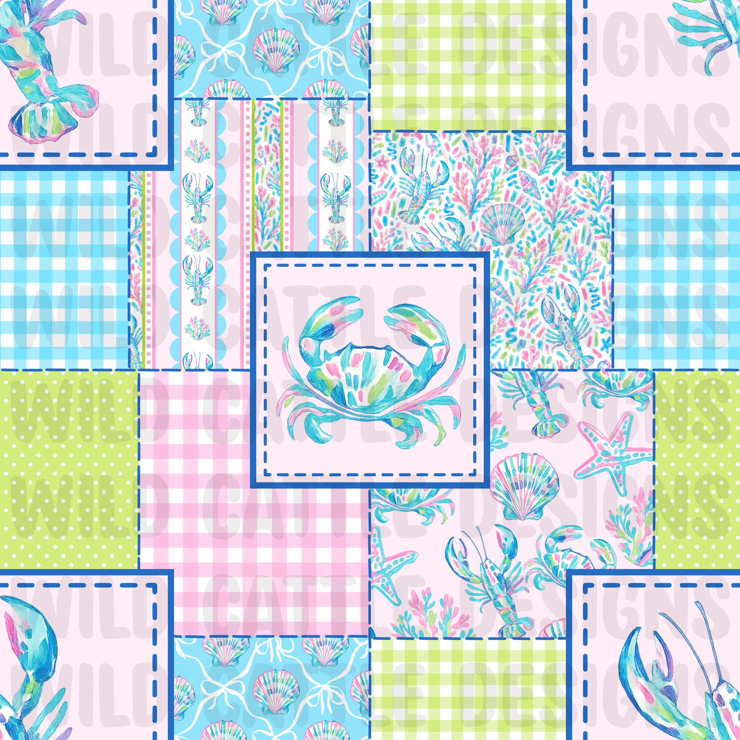 Preppy seaside patchwork