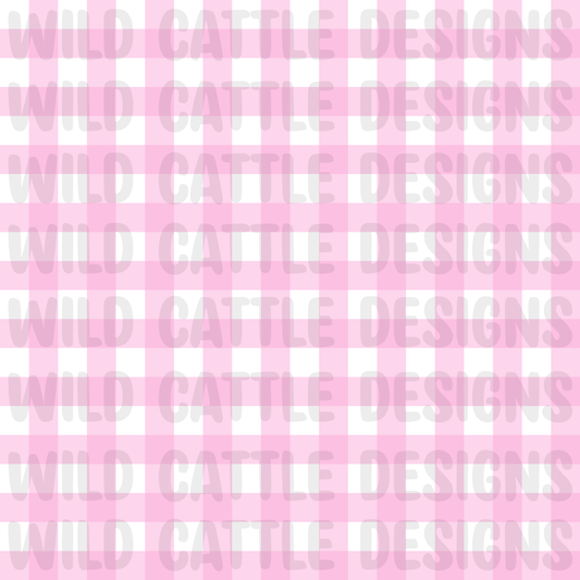 Preppy seaside pink plaid