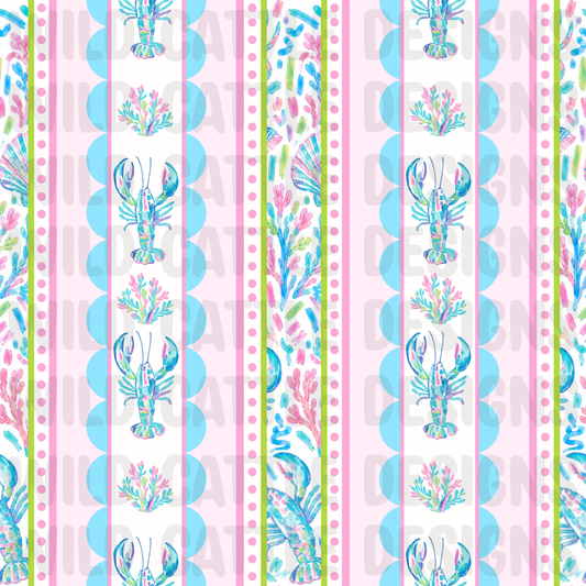 Preppy seaside stripes