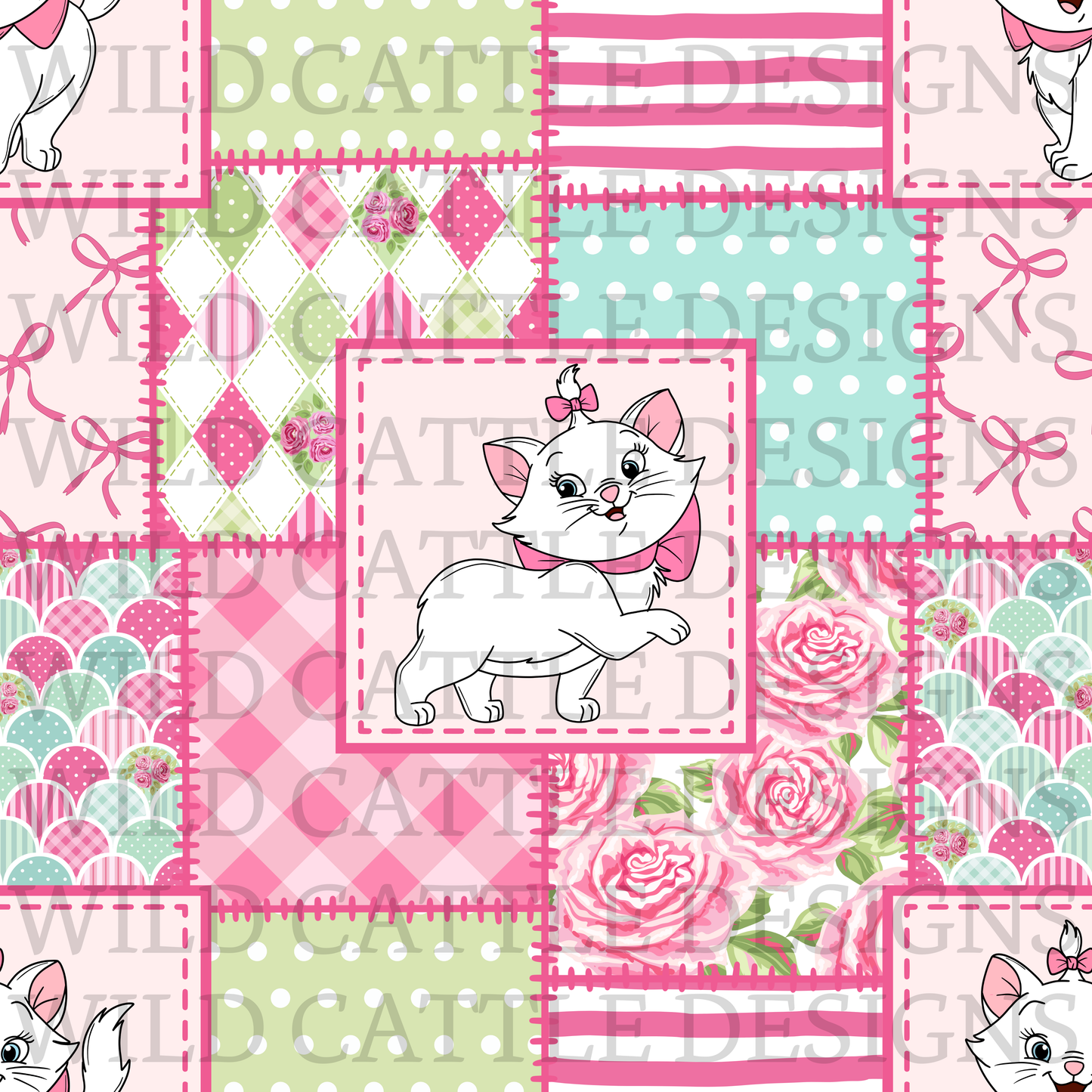 Pretty cat patchwork