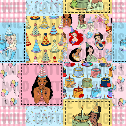 Princess birthday patchwork