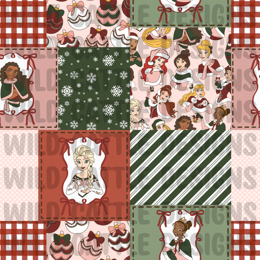 Princess Christmas patchwork