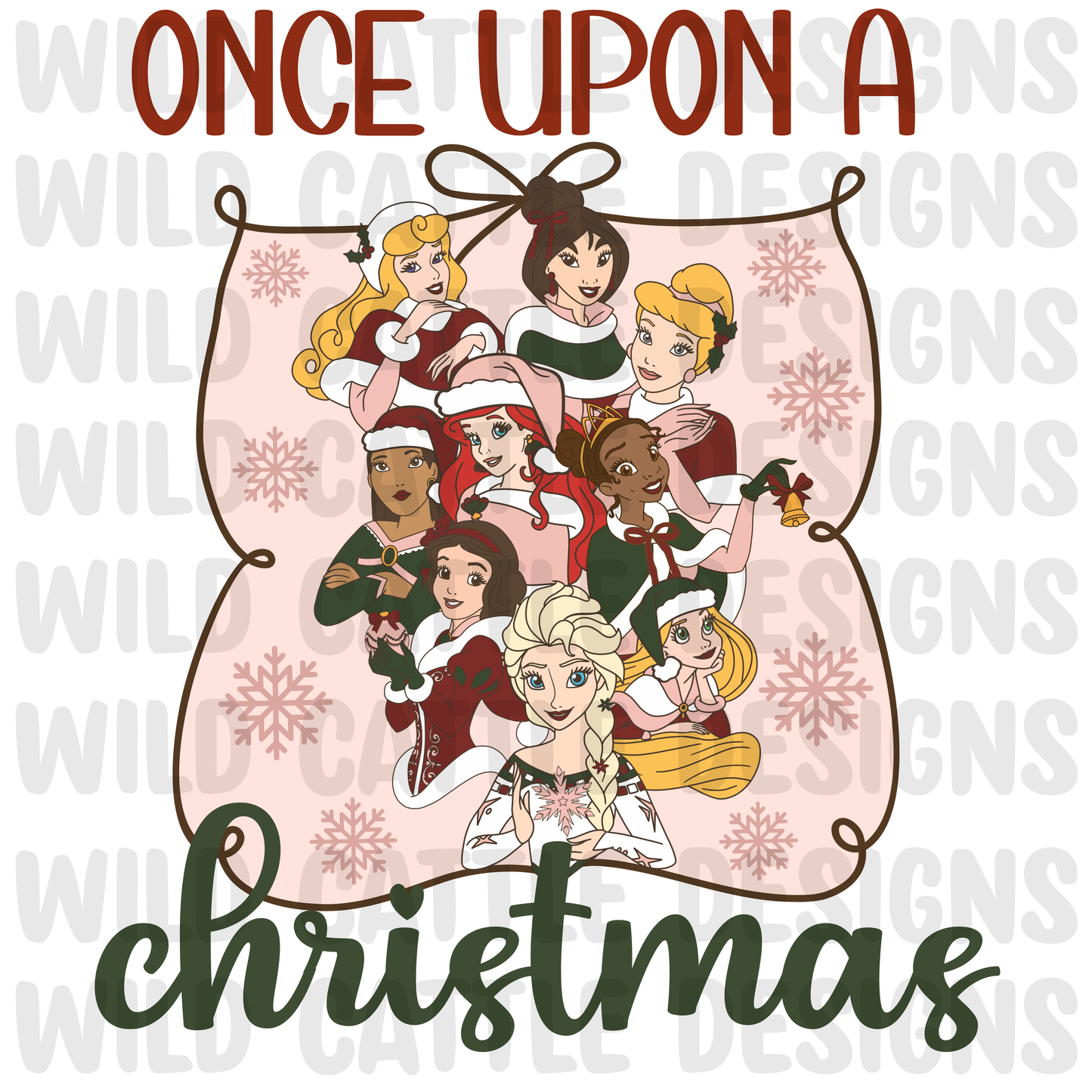 Princess Christmas snowflake png