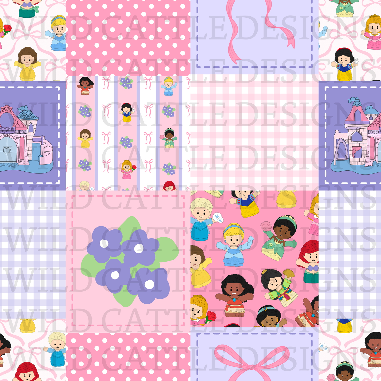 Princess small people patchwork